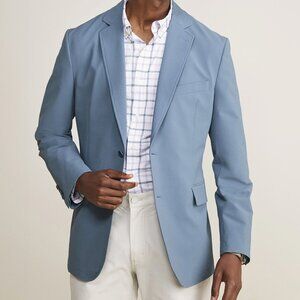 NWT Vineyard Vines On the Go Seersucker Blazer Mirage Blue 41R